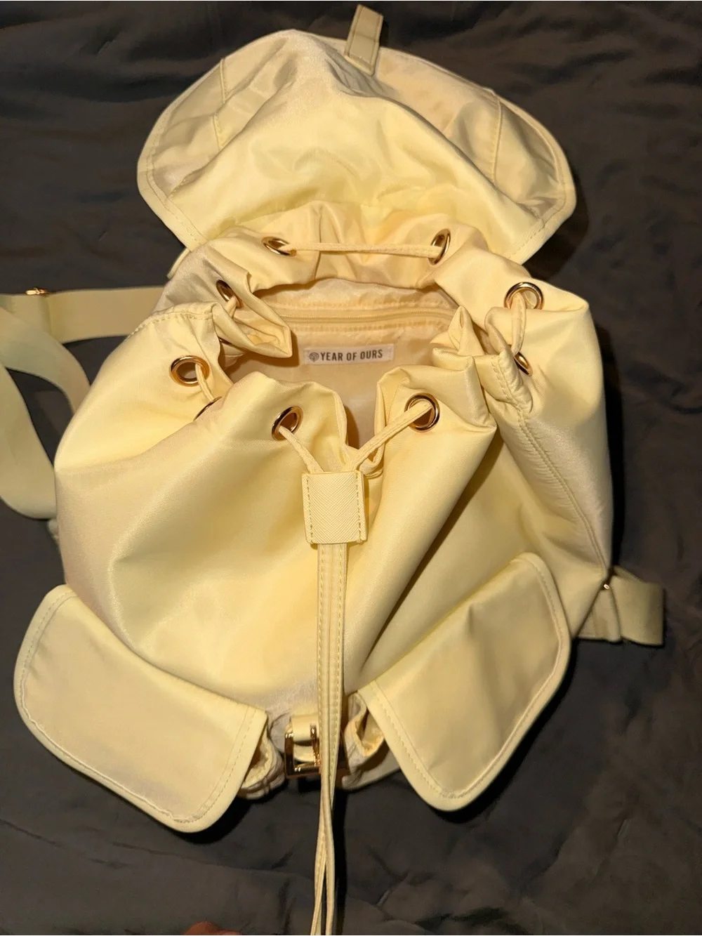 Women's Backpack - Minimal Backpack Baby Yellow